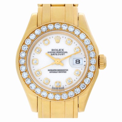 Rolex 69298 Pearlmaster Automatic Female 18k yellow gold Replica Watches