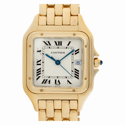 Cartier WGPN0009 Panthere Quartz Male 18k yellow gold Replica Watches