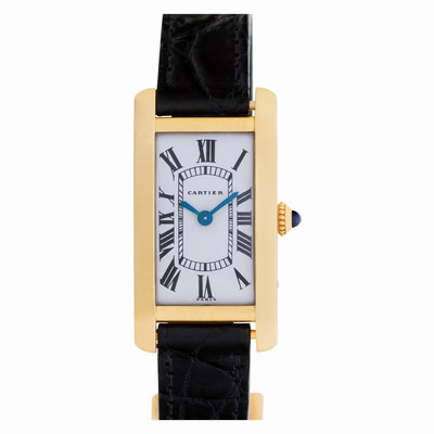 Cartier Cartier 1484 Tank Americaine Manual Female 18k yellow gold Replica Watches
