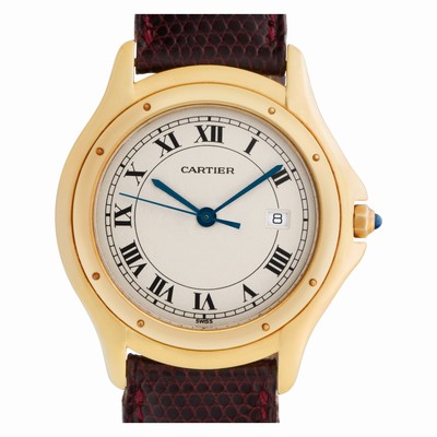 Cartier 116000R Cougar Quartz Unisex 18k yellow gold Replica Watches