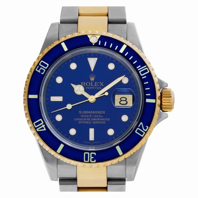 Rolex 16613 Submariner Automatic Male 18k gold & Stainless Steel Replica Watches