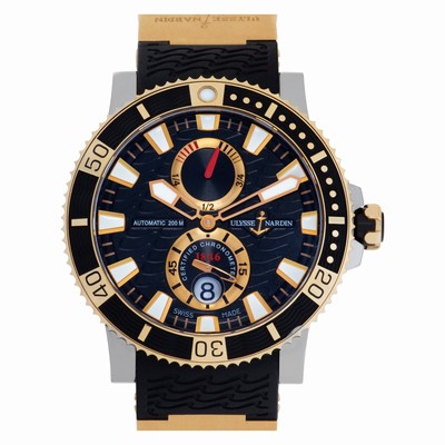 Ulysse Nardin 265-90 maxi diver Automatic Unisex 18k rose gold & titanium Replica Watches