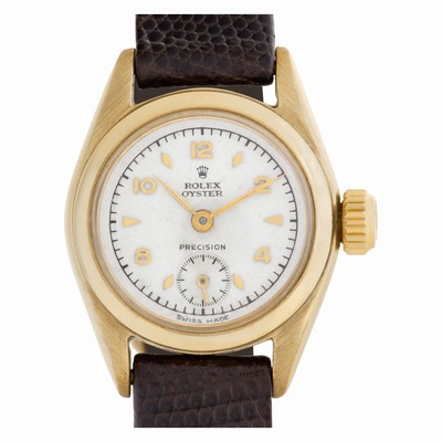 Rolex 4360 Precision Manual Female 9k yellow gold Replica Watches