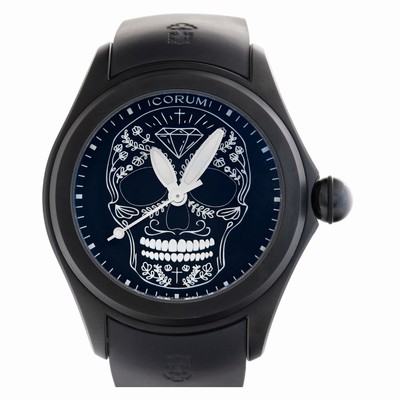 Corum 082.310.98/0371 SM01 Bubble Automatic Unisex Black PVD Replica Watches