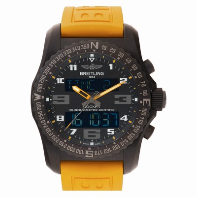 Breitling VB5010 Cockpit Quartz Male Black Titanium Replica Watches