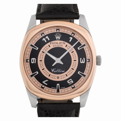 Rolex 4243 Cellini Manual Male 18k White Gold Replica Watches