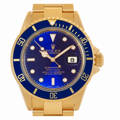 Rolex 16618 Submariner Automatic Male 18k yellow gold Replica Watches
