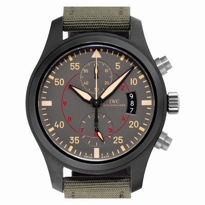 IWC IW388002 Pilots Chronograph Manual Male titanium & ceramic Replica Watches