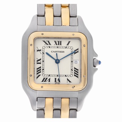 Cartier W25027B6 Panthere Quartz Male 18k gold & Stainless Steel Replica Watches