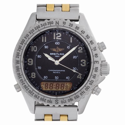 Breitling A51035 Reveil Quartz Male Stainless Steel Replica Watches