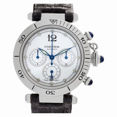 Cartier W31030H3 Pasha Chronograph Automatic Unisex Stainless Steel Replica Watches