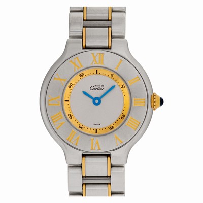 Cartier 1340 Must 21 Quartz Female Stainless Steel Replica Watches