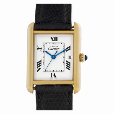 Cartier 067735PL Tank Vermeil Quartz Unisex Vermeil Replica Watches