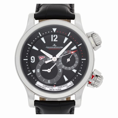Jaeger LeCoultre 146.8.83 Geographic Automatic Male Stainless Steel Replica Watches