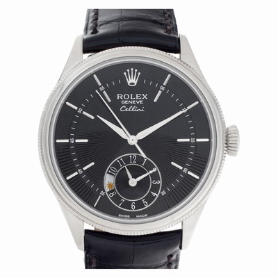 Rolex 50529 Cellini Automatic Male 18k White Gold Replica Watches