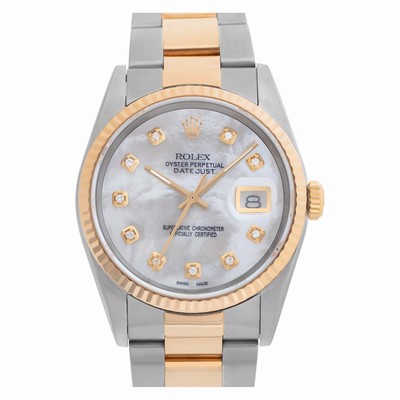 Rolex 16233 Datejust Automatic Unisex 18k gold & Stainless Steel Replica Watches