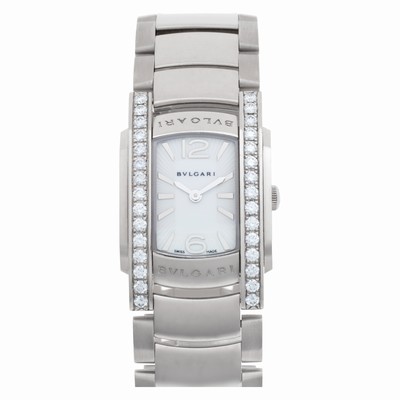 Bvlgari AAW31WGD1G Assioma Quartz Female 18k White Gold Replica Watches