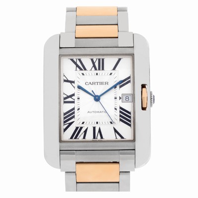 Cartier W5310006 Tank Anglaise XL Automatic Male Stainless Steel Replica Watches