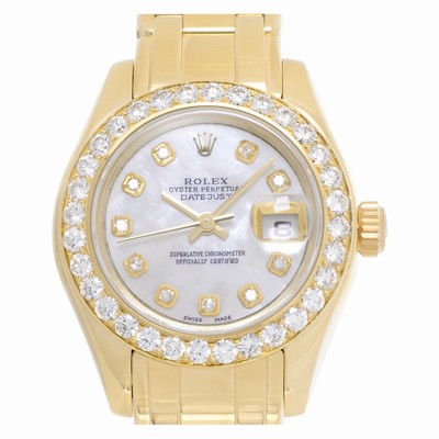 Rolex 80318 Pearlmaster Automatic Female 18k yellow gold Replica Watches