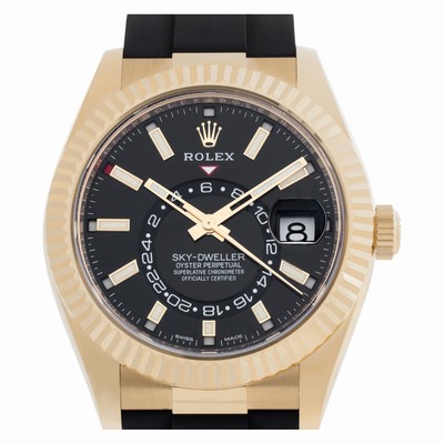 Rolex 326238 Sky-Dweller Automatic Male 18k yellow gold Replica Watches