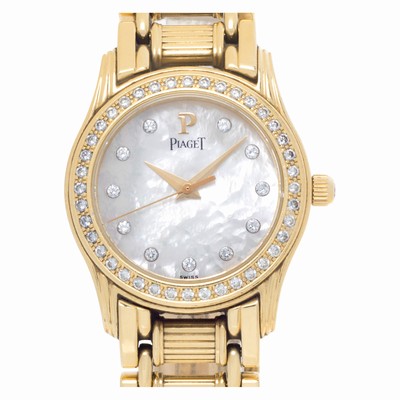 Piaget 22005M501D Polo Quartz Female 18k yellow gold Replica Watches