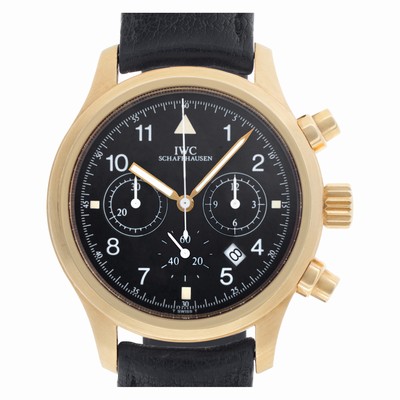 IWC 3741 Pilot Quartz Male 18k yellow gold Replica Watches