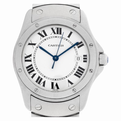 Cartier Cartier 1282 Santos Quartz Male Stainless Steel Replica Watches