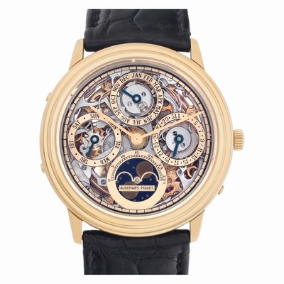 Audemars Piguet Audemars Piguet 409 Quantieme Automatic Male 18k yellow gold Replica Watches