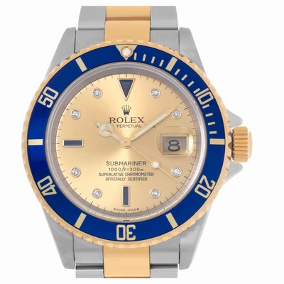 Rolex 16613 Submariner Automatic Male 18k gold & Stainless Steel Replica Watches