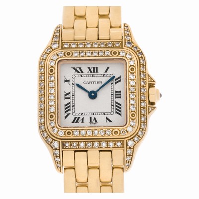 Cartier WF3072B9 Panthere Quartz Female 18k yellow gold Replica Watches