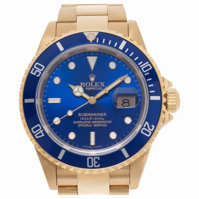 Rolex 16618 Submariner Automatic Male 18k yellow gold Replica Watches