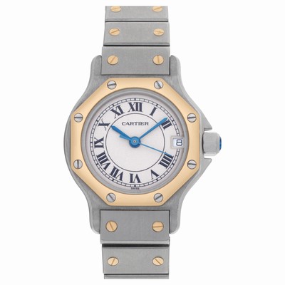 Cartier 187903 Santos Quartz Female 18k gold & Stainless Steel Replica Watches