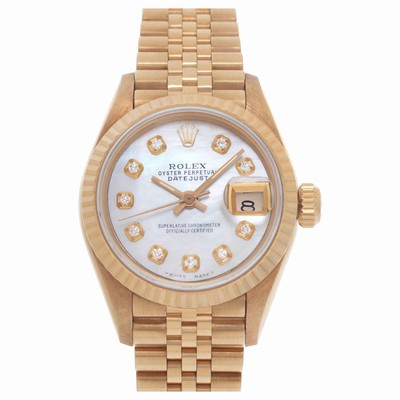 Rolex 69178 Datejust Automatic Female 18k Yellow Gold Replica Watches