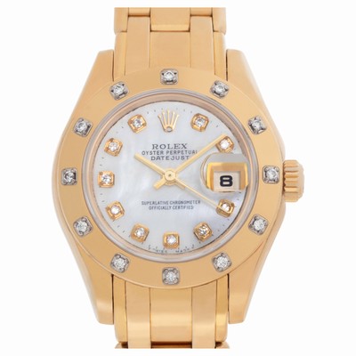 Rolex 80318 Pearlmaster Automatic Female 18k yellow gold Replica Watches
