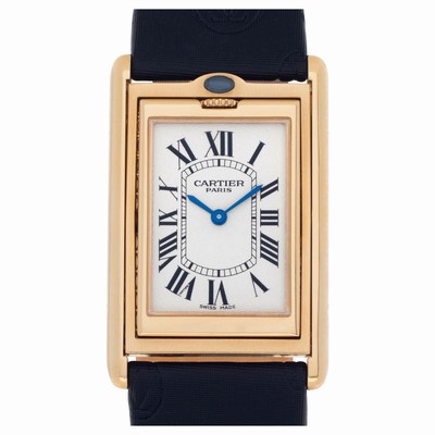 Cartier 2391 Basculante Manual Male 18k yellow gold Replica Watches