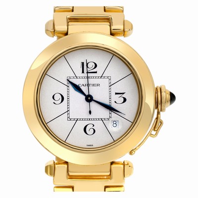 Cartier 1986 Pasha Automatic Male 18k Yellow Gold Replica Watches