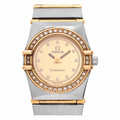 Omega 6104/465.36 Constellation Quartz Female 18k gold & Stainless Steel Replica Watches