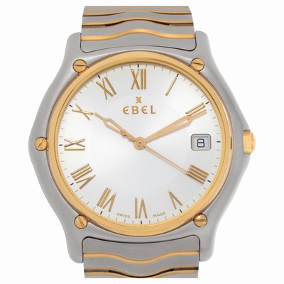 Ebel 1255F41 Classic Wave Quartz Unisex 18k gold & Stainless Steel Replica Watches
