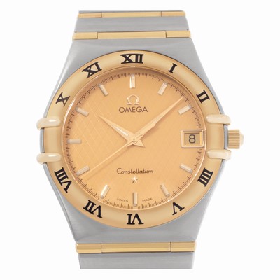 Omega 1212.30.00 Constellation Quartz Unisex 18k gold & Stainless Steel Replica Watches