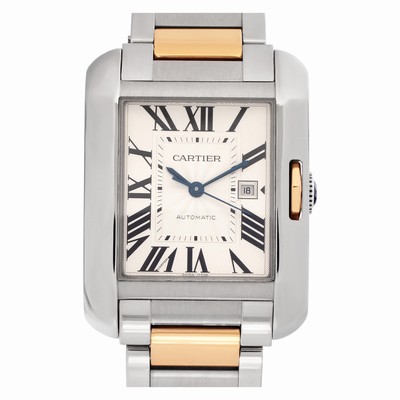 Cartier W5310037 Tank Anglaise Automatic Unisex stainless steel & rose gold Replica Watches