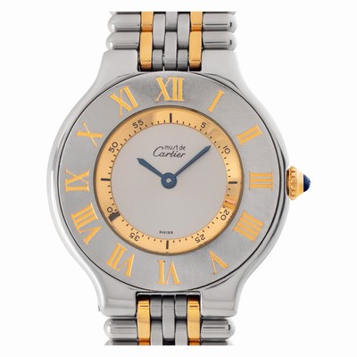 Cartier 1330 Must de Quartz Female Stainless Steel Replica Watches