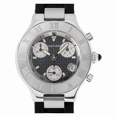 Cartier W10125U2 Chronoscaph 21 Quartz Unisex Stainless Steel Replica Watches