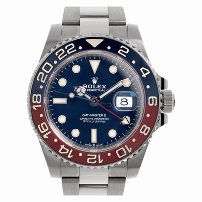 Rolex 126719BLRO GMT-Master II Automatic Male 18k White Gold Replica Watches