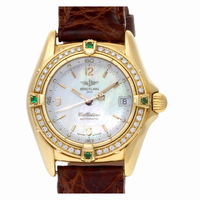 Breitling k31043 Callistino Automatic Female 18k yellow gold Replica Watches