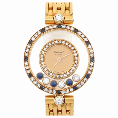 Chopard 295084103 Happy Diamond Quartz Female 18k yellow gold Replica Watches