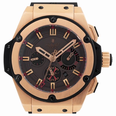 Hublot 703.OX.3113>HR.OPX12 King Power Arturo Fuente Automatic Male 18k rose gold & titanium Replica Watches