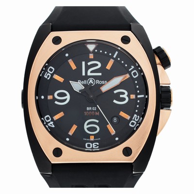 Bell & Ross BR02-PINKGOLD-CA Marine Automatic Male Stainless Steel Replica Watches