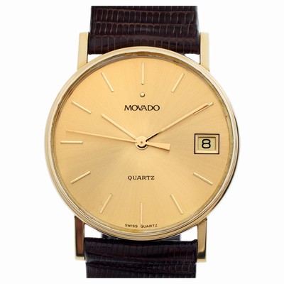 Movado 51157 Classic Quartz Male 14k yellow gold Replica Watches