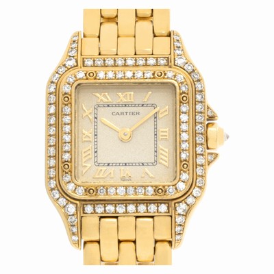 Cartier WF3072B9 Panthere Quartz Female 18k yellow gold Replica Watches