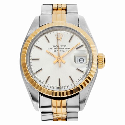 Rolex 6917 Date Automatic Female 14k gold & Stainless Steel Replica Watches